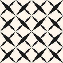 Ornamental grid seamless pattern. Geometric texture with crossing diagonal lines