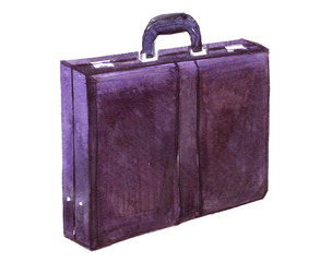 diplomat male and female unisex accessory Watercolor illustration isolated on white background