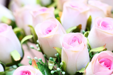 white rose fabric flowers