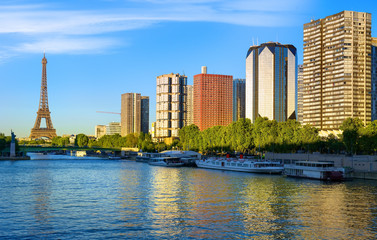 Naklejka premium Paris in the evening