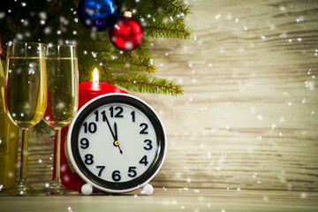 Concept of Christmas and the new year