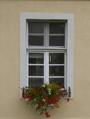 vintage windows in the wall