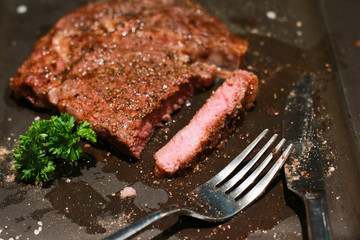 rib eye steak dry aged