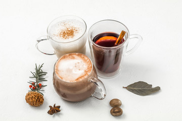 温かい冬の飲み物　Winter drinks