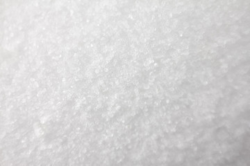 White salt crystal background. Close-up. Macro