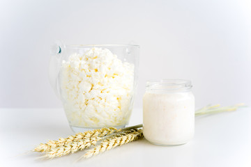 Curd with milk