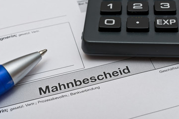 Mahnbescheid
