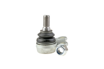 ball bearing and nut isolated on white background