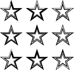 Obraz premium Star Shape Icon Design