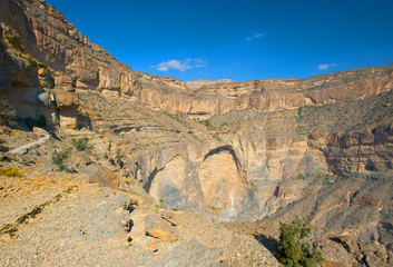 Beautiful mountain landscape in Oman
