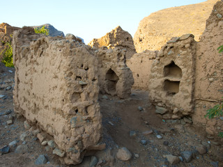 Excavations of the ancient city in Oman.