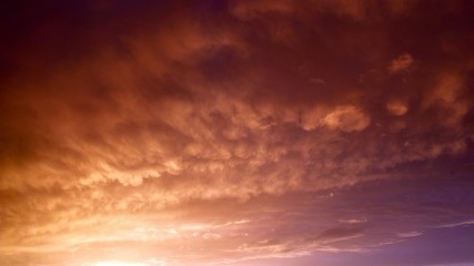 Background of sunset clouds