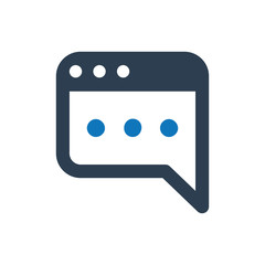 Fototapeta premium Blog Post Icon