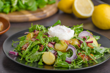 Potato lettuce salad