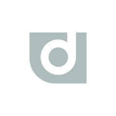 D Initial Letter Logo Vector