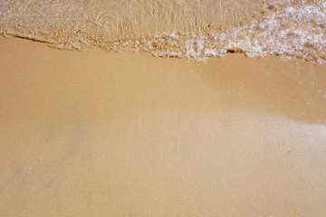 Wave on sandy beach