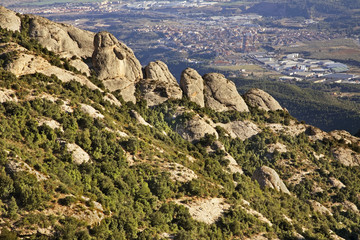 Montserrat mountain near Barcelona. Spain