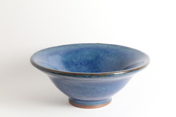 笠間陶芸の丘でろくろ体験  青い小鉢を作りました