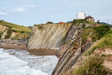 Spanien - Baskenland - Zumaia - Acantilado Flysch - Algorri