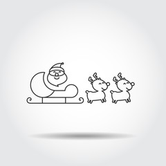 christmas icons vector illustration