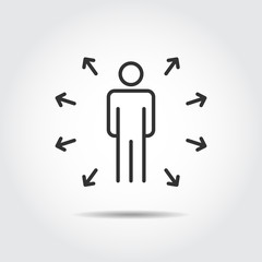 People line Icon  Vector