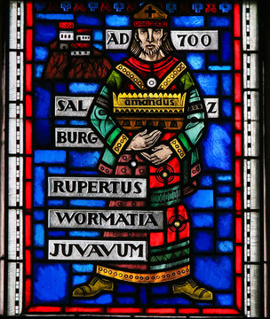 Stained Glass In Worms - Rupert Of Salzburg