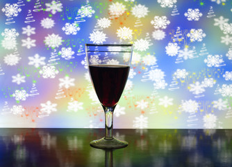 wine glass with wine