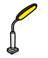 road light / cartoon vector and illustration, hand drawn style, isolated on white background.