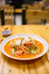 egg in papaya spicy salad