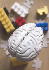 artificial brain and puzzles