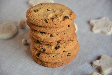 cookies with  chocolate chips