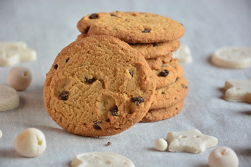 cookies with  chocolate chips