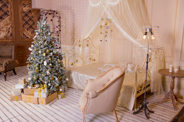 Fototapeta na wymiar Beautiful christmas interior