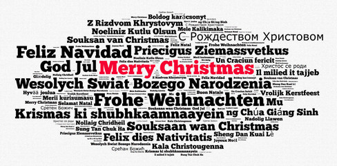 Merry Christmas in different languages - 183200423