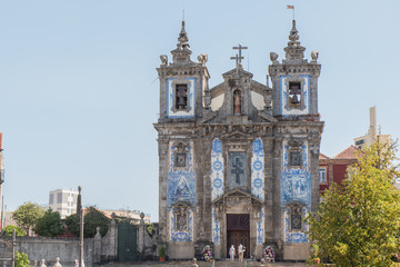 Fachade of Saint Ildefonso Church in Porto