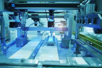 soldering iron tips of automated manufacturing soldering and assembly printed electric circuit board