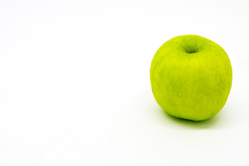 An Apple against a White Background
