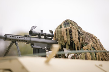 Romanian army sniper