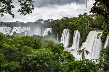 Iguazu Falls, between Argentina and Brazil.