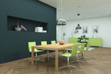 helle moderene Wohnung