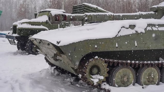 Tank in winter  
