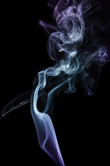 Obraz premium dym na czarnym tle