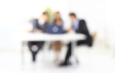 Fototapeta na wymiar business background. blurred image of business team