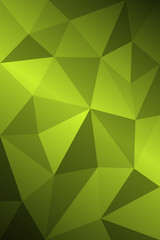 Fototapeta premium Beautiful emerald green lime abstract mosaic polygonal background. Vector eps 10.