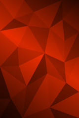 Dark Red Low poly crystal background. Polygon design pattern. Vector eps 10.