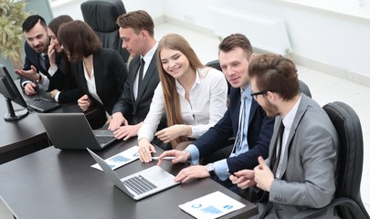 business team in the workplace in the office