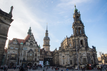 Fototapeta na wymiar Dresden Main Square