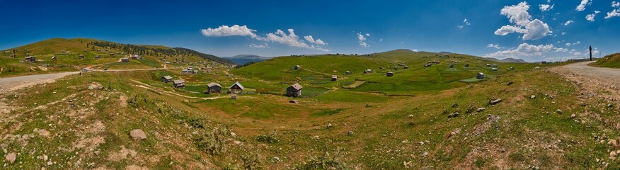 Obraz premium Landscape Panorama of Adjara region of Georgia