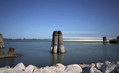 photography with the technique of long exposure times with the p