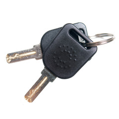 Keys isolated on white background